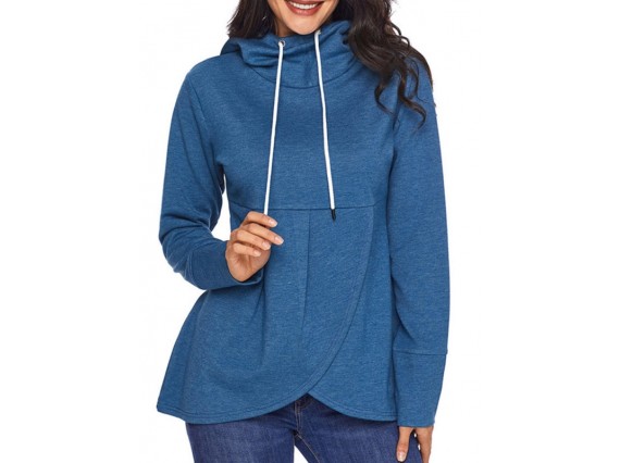 Casual Fall Long Sleeve Spring Mid-Length Pullover Hooded Single Outerwear