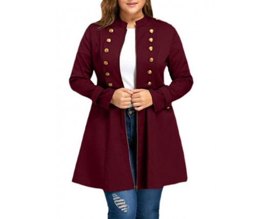 Zipper Mid-Length Long Sleeve Thin Polyester Fall Casual Spring Trench Coats